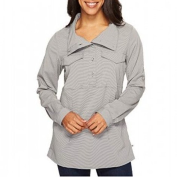 Mountain Hardwear Tops - Mountain Hardwear Womens Striped Citypass Shirt